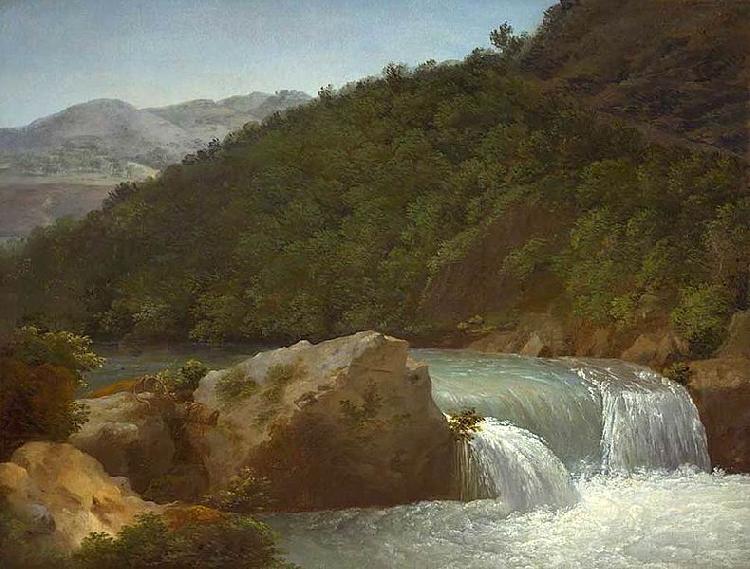 Jean-Joseph-Xavier Bidauld View of the Cascade of the Gorge near Allevard Sweden oil painting art